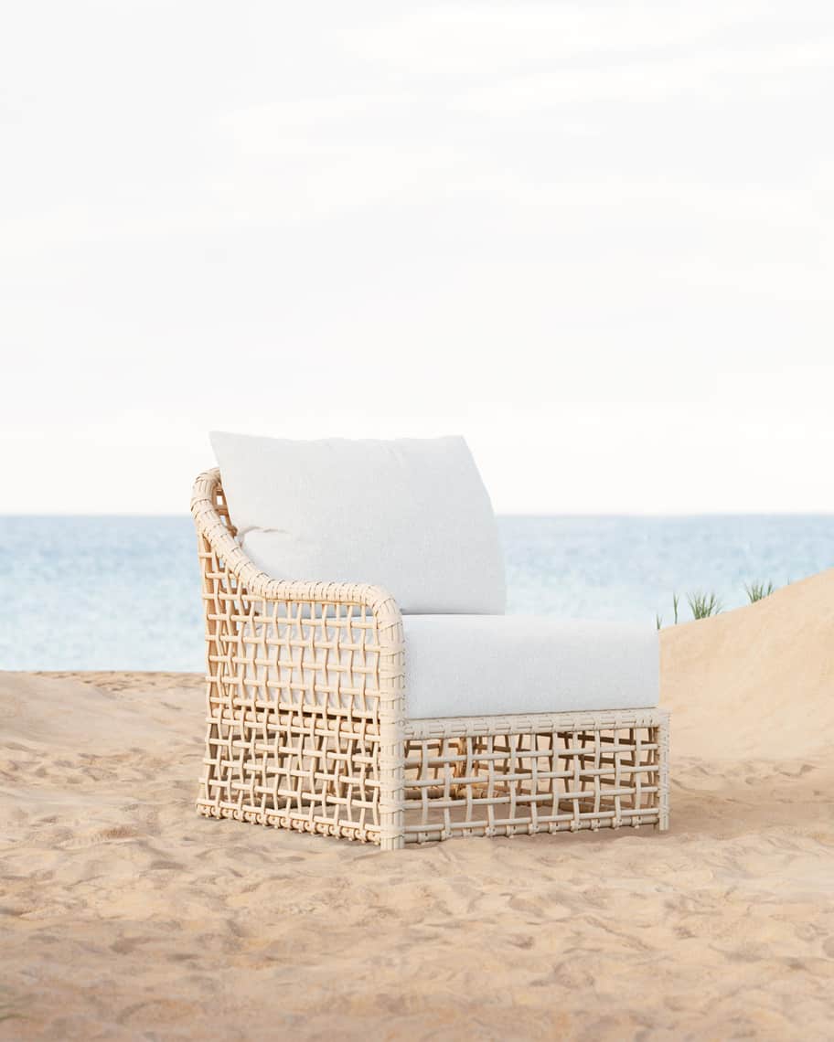 Image 2 of 5: Kiwah 4-Piece Outdoor Sectional, Polar