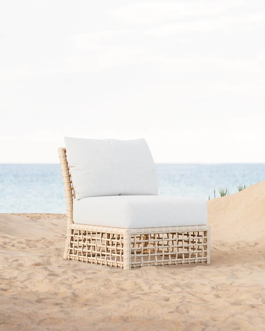 Image 3 of 5: Kiwah 4-Piece Outdoor Sectional, Polar