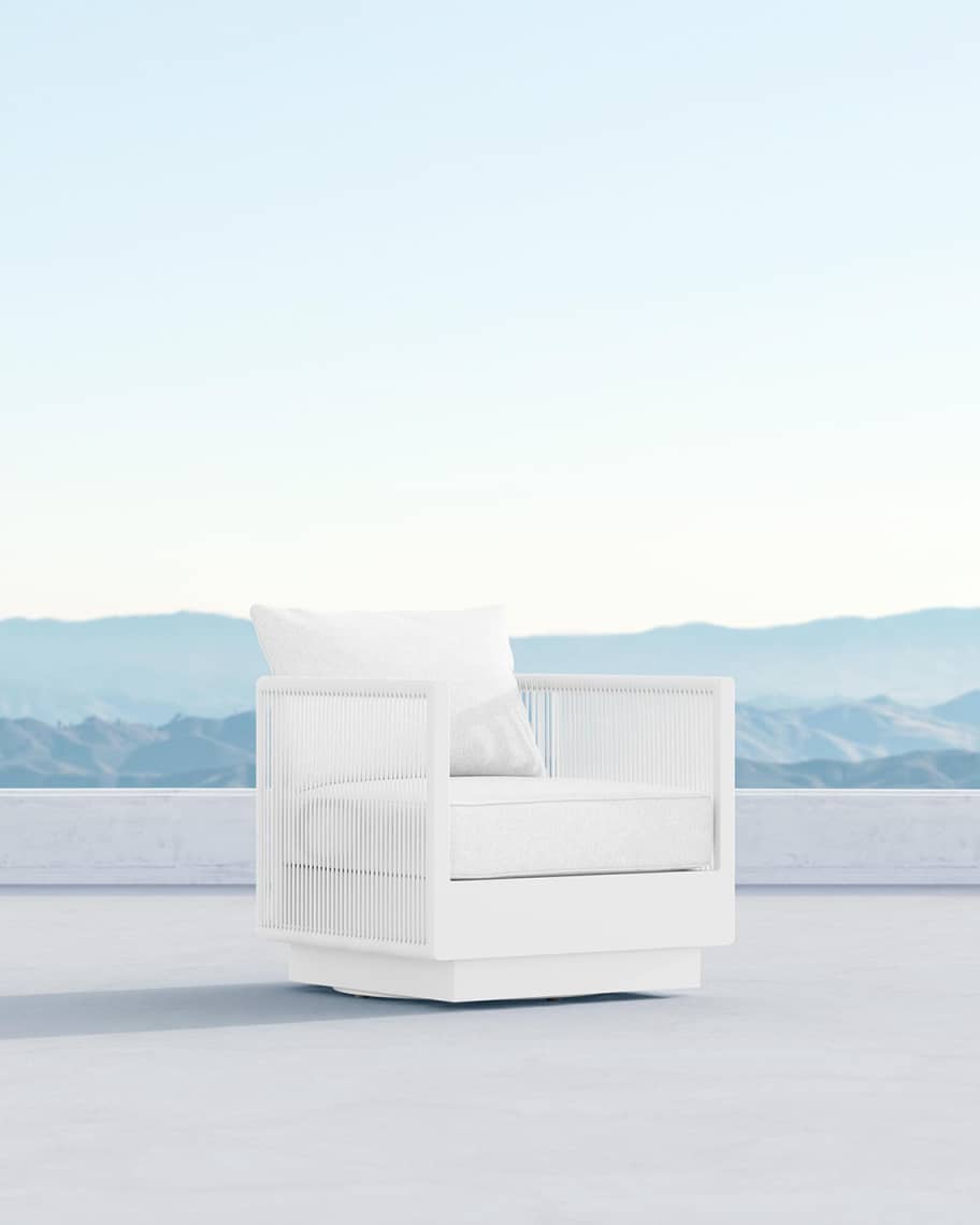 Image 1 of 1: Porto Swivel Club Chair with Cushion