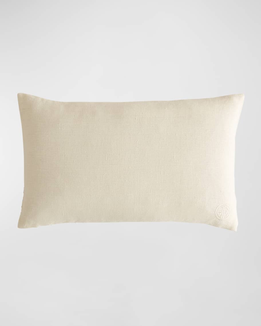 Image 3 of 3: Botanist Mushrooms Beaded Pillow, 12" x 20"