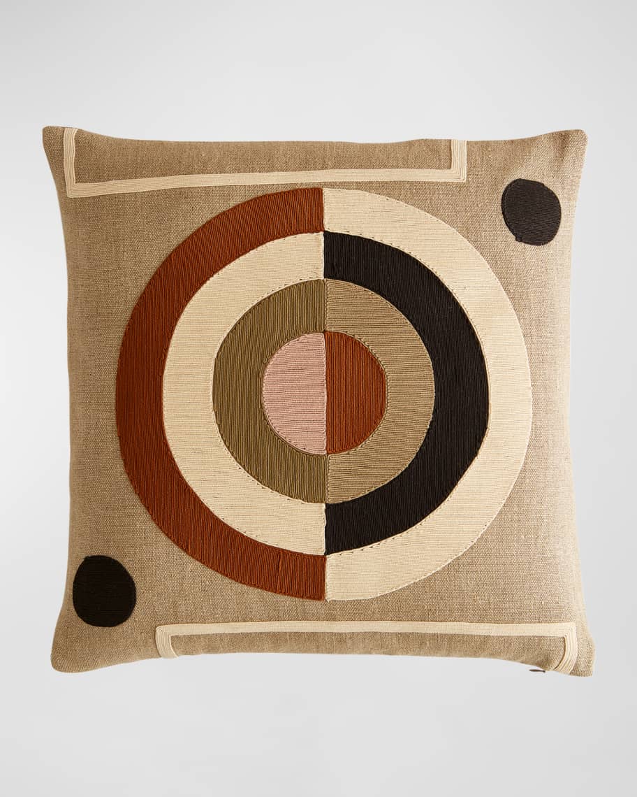 Image 1 of 3: Monterey Bullseye Pillow, 22" Square