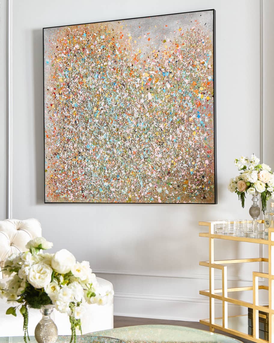 Image 2 of 2: "Dancing Pigments II" Original Painting by Teng Fei