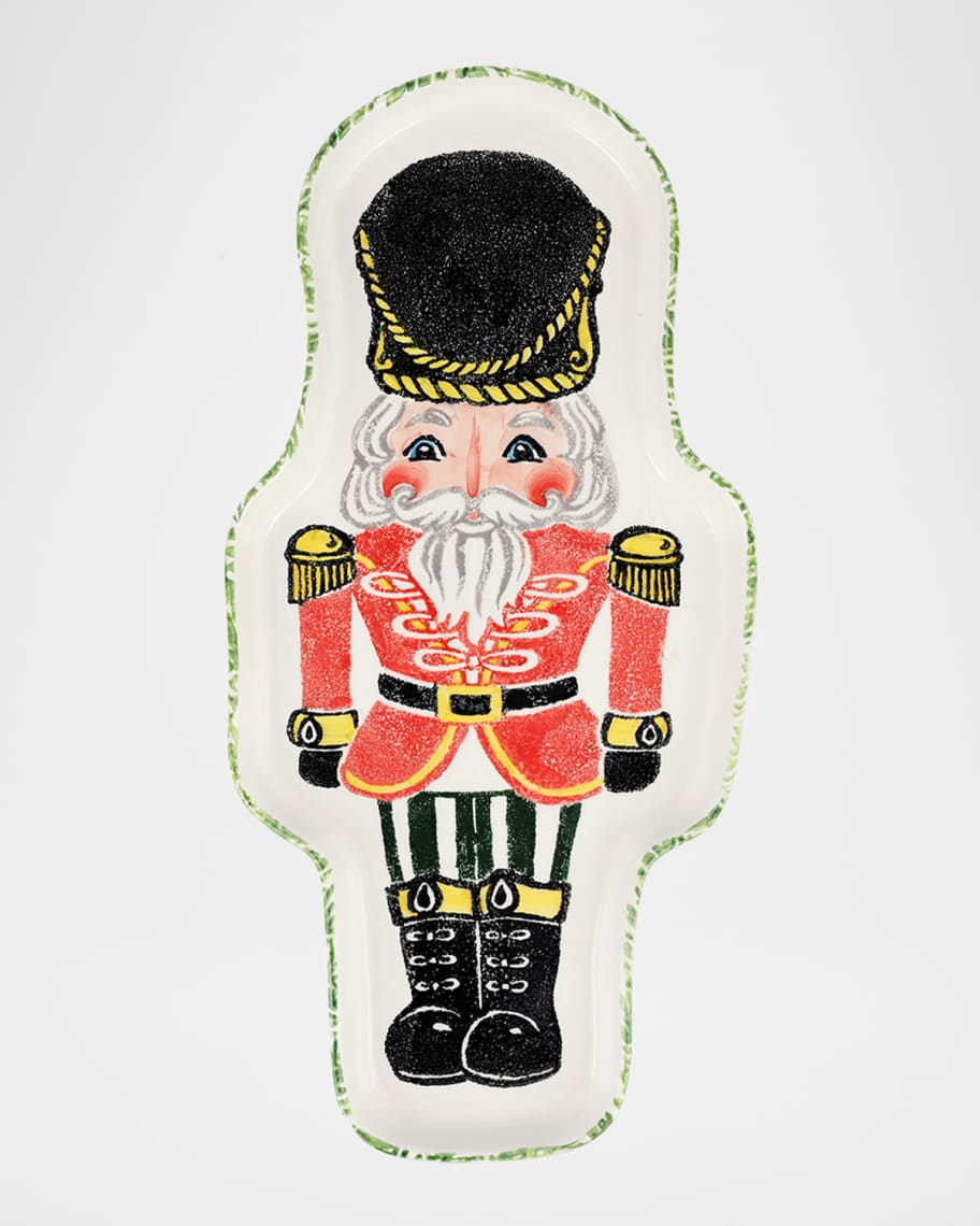 Image 1 of 2: Nutcrackers Figural Christmas Platter