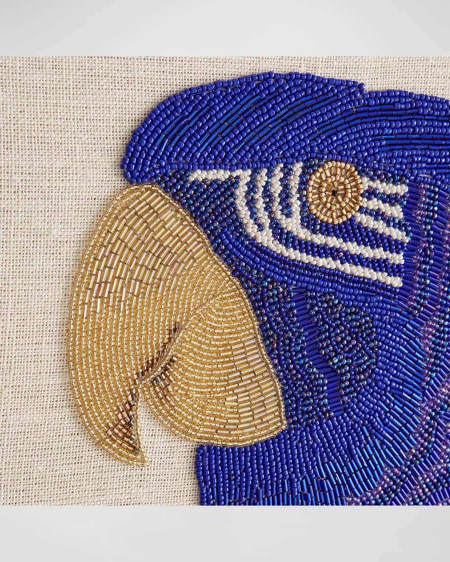 Image 2 of 2: Macaw Beaded Wall Art