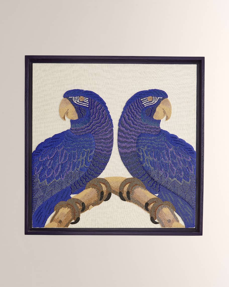 Image 1 of 2: Macaw Beaded Wall Art
