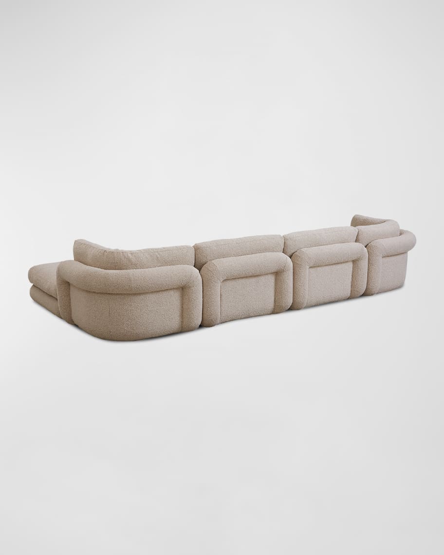 Image 3 of 4: Pompidou Modular 6 Pc Ottoman Sectional