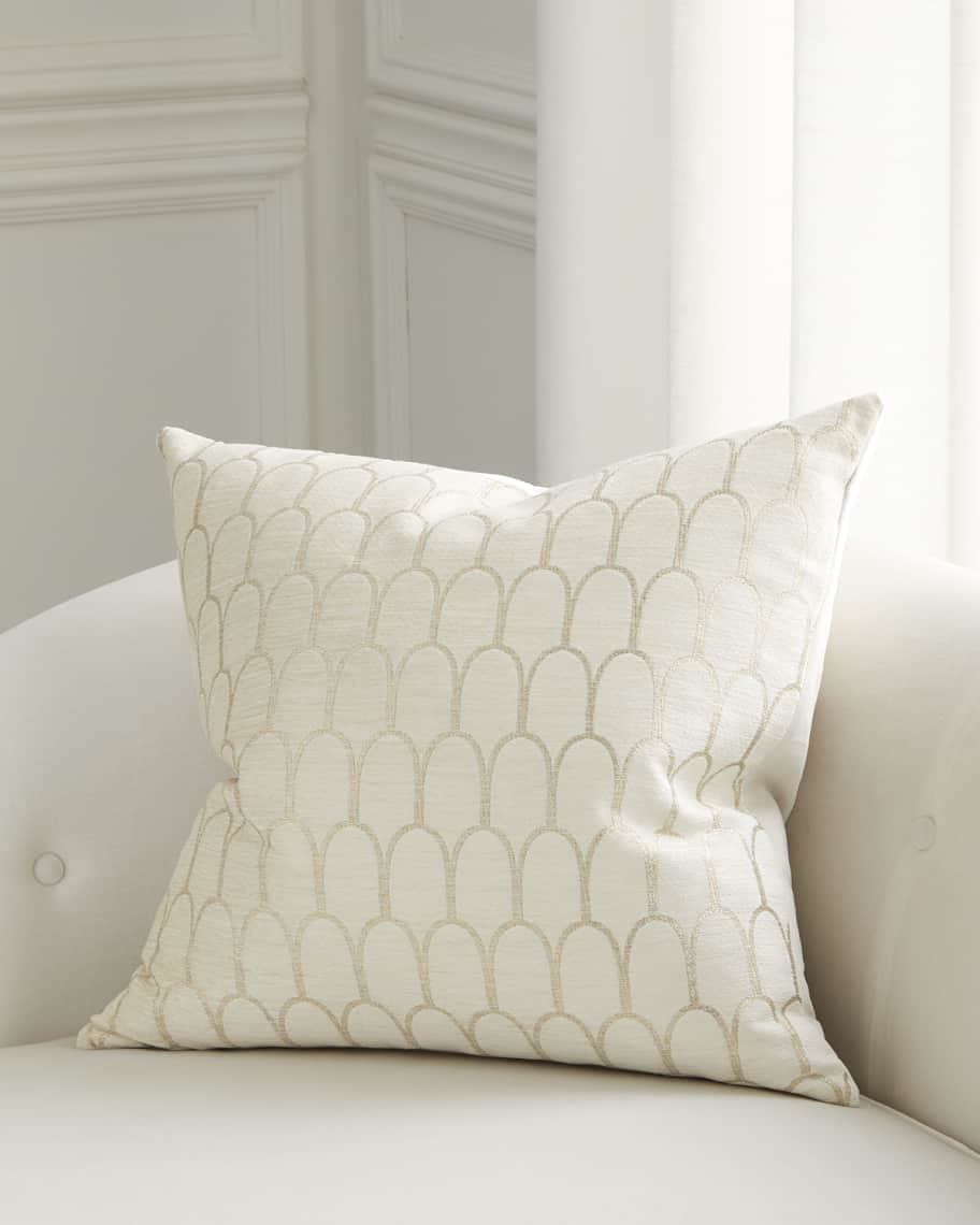 Image 1 of 1: Avie Cream Decorative Pillow, 22" Square 