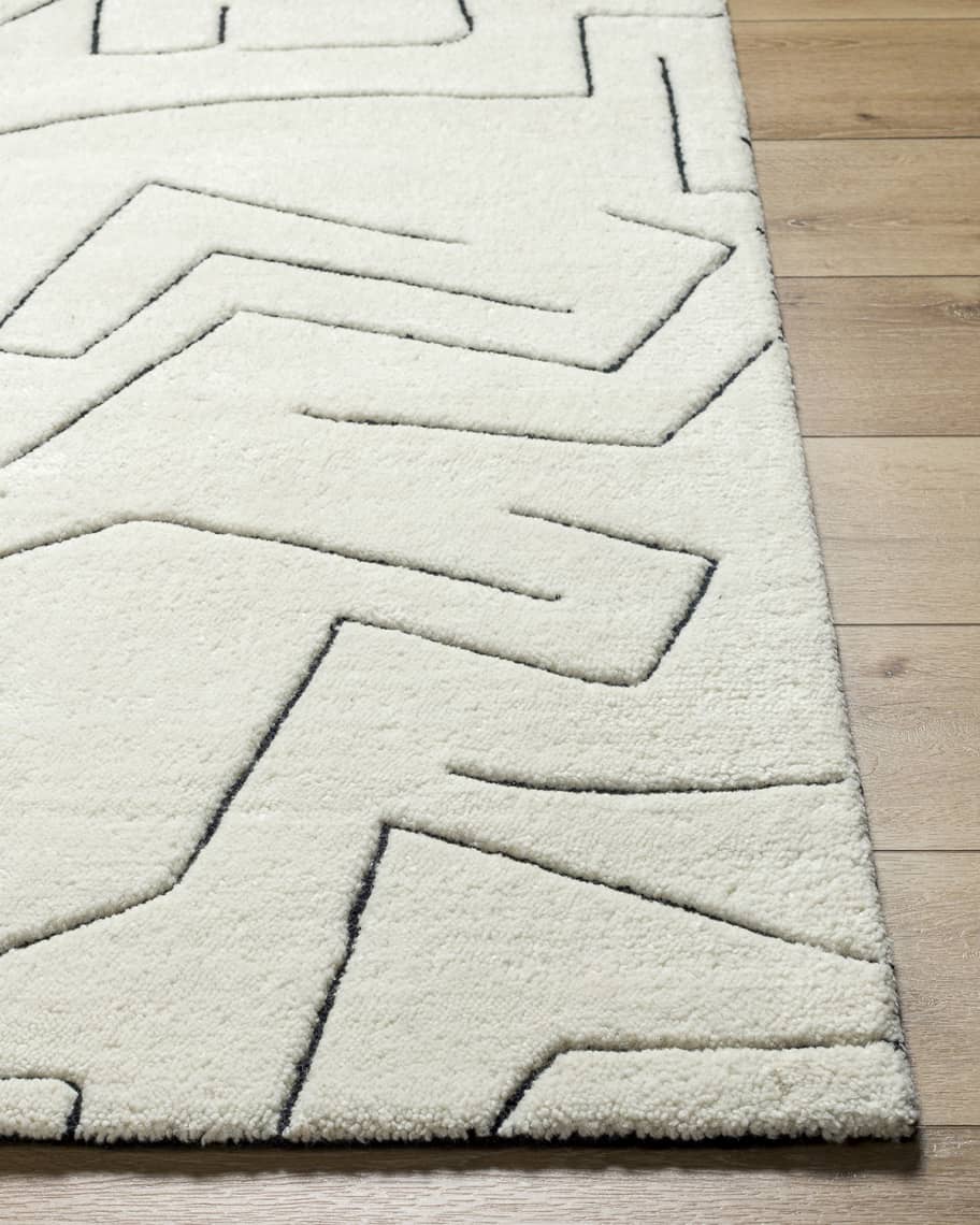 Image 2 of 6: Portobello Hand-Tufted Rug, 5' x 8'