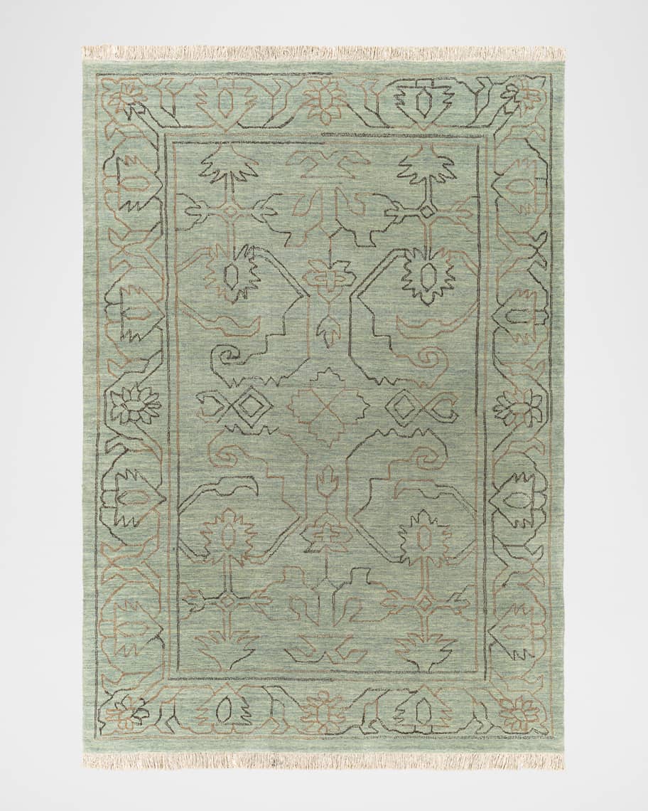 Image 1 of 4: Wilmington Hand-Knotted Rug, 6' x 9'