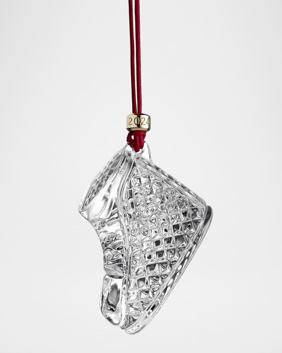 Waterford Crystal 2024 Baby's First Christmas Boot Ornament Horchow