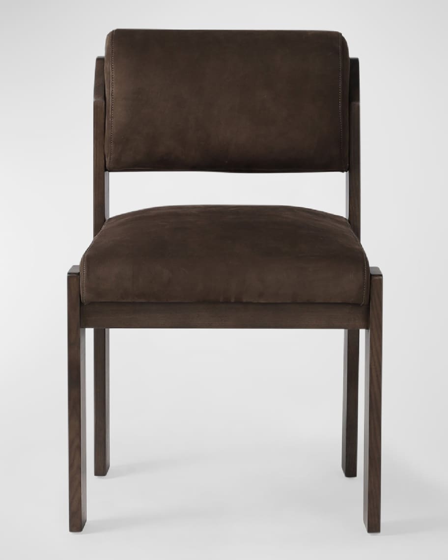Image 2 of 6: Hamlet Leather Dining Side Chair