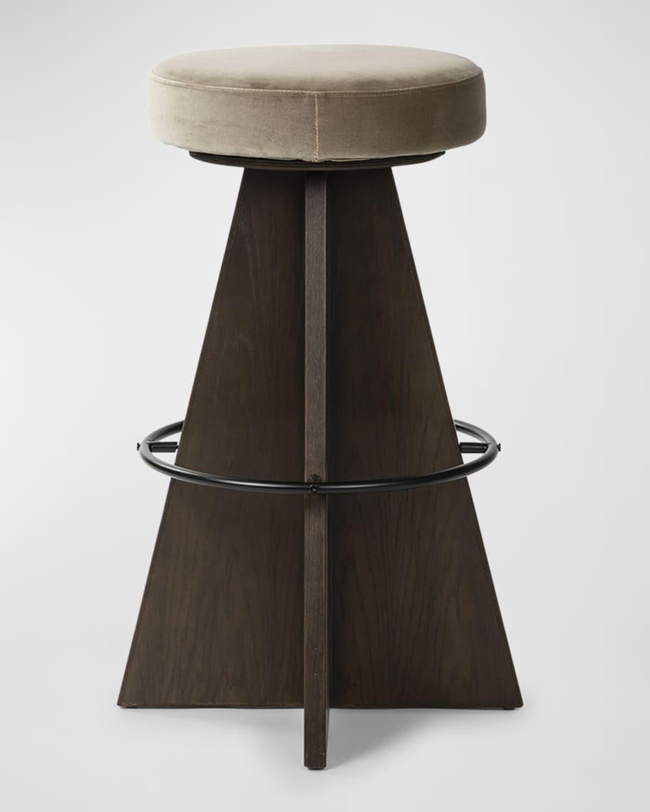 Image 2 of 5: Damon 31" Swivel Bar Stool
