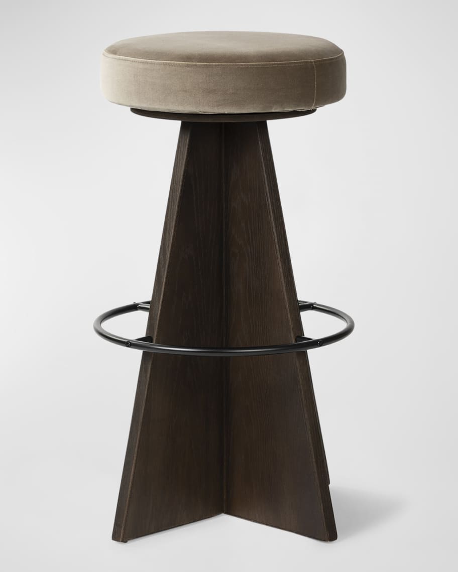 Image 3 of 5: Damon 31" Swivel Bar Stool