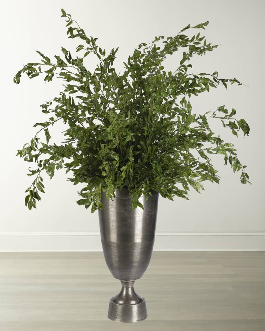 Image 1 of 1: Smilex Branch 63" Faux Greenery in an Aluminum Vase
