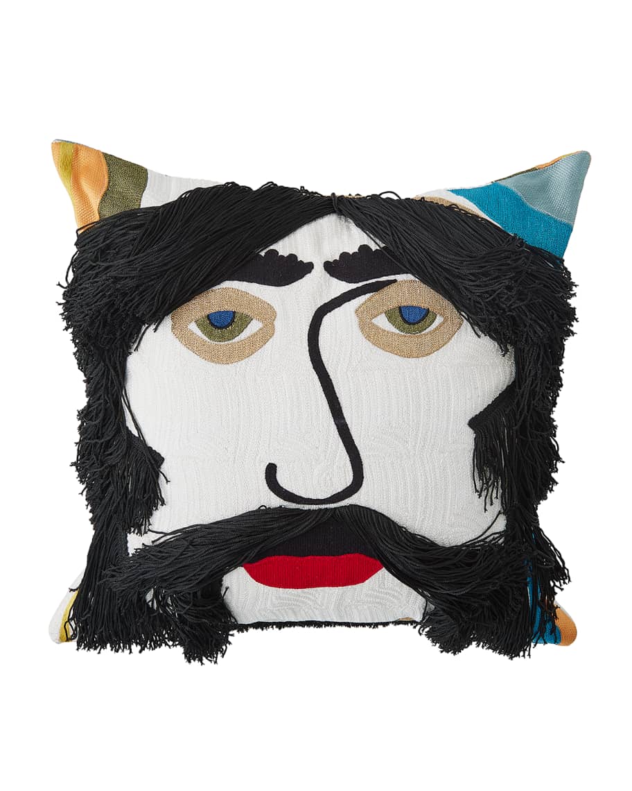 Image 2 of 5: Jag Fringe Pillow, 20" Square