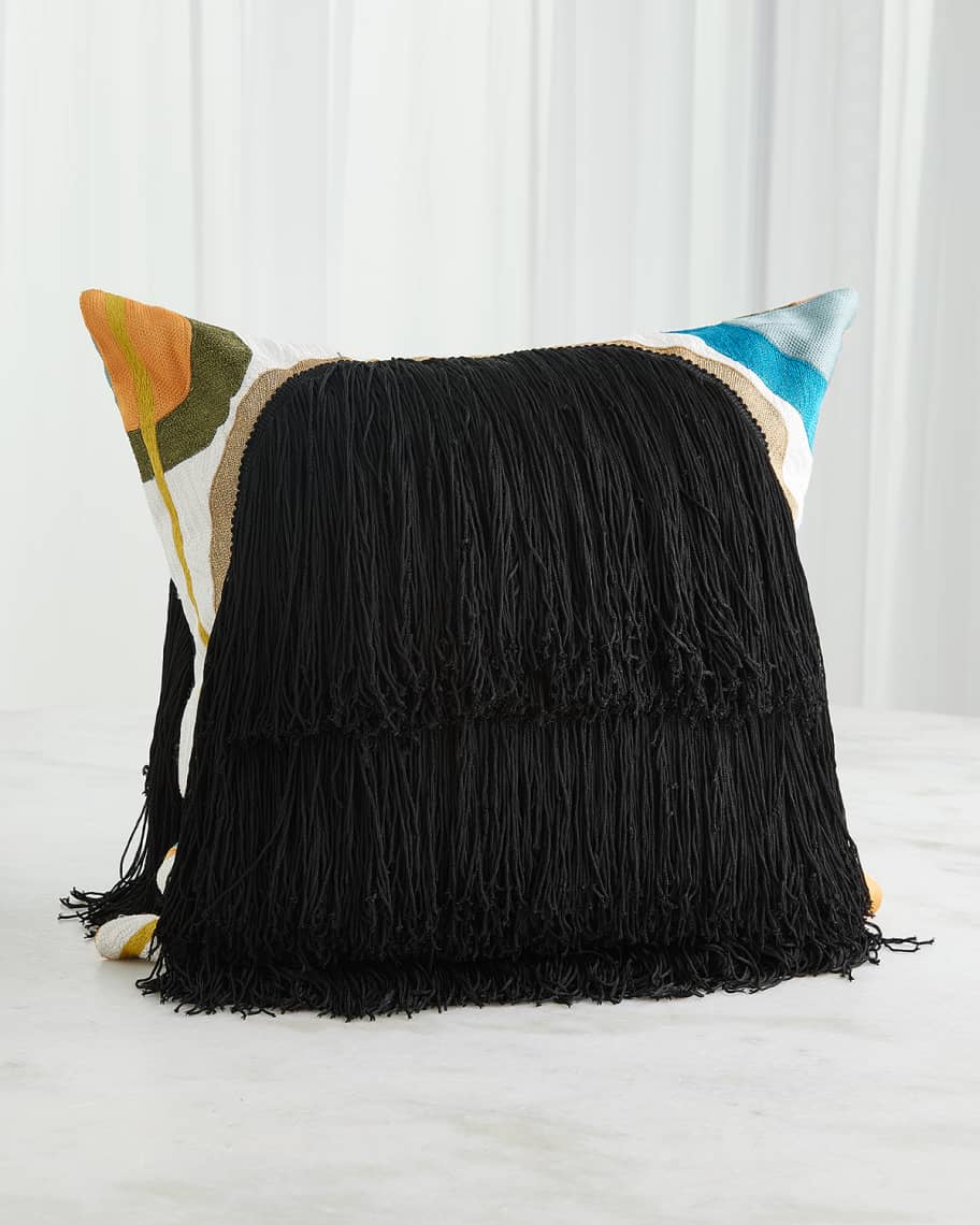 Image 3 of 5: Jag Fringe Pillow, 20" Square