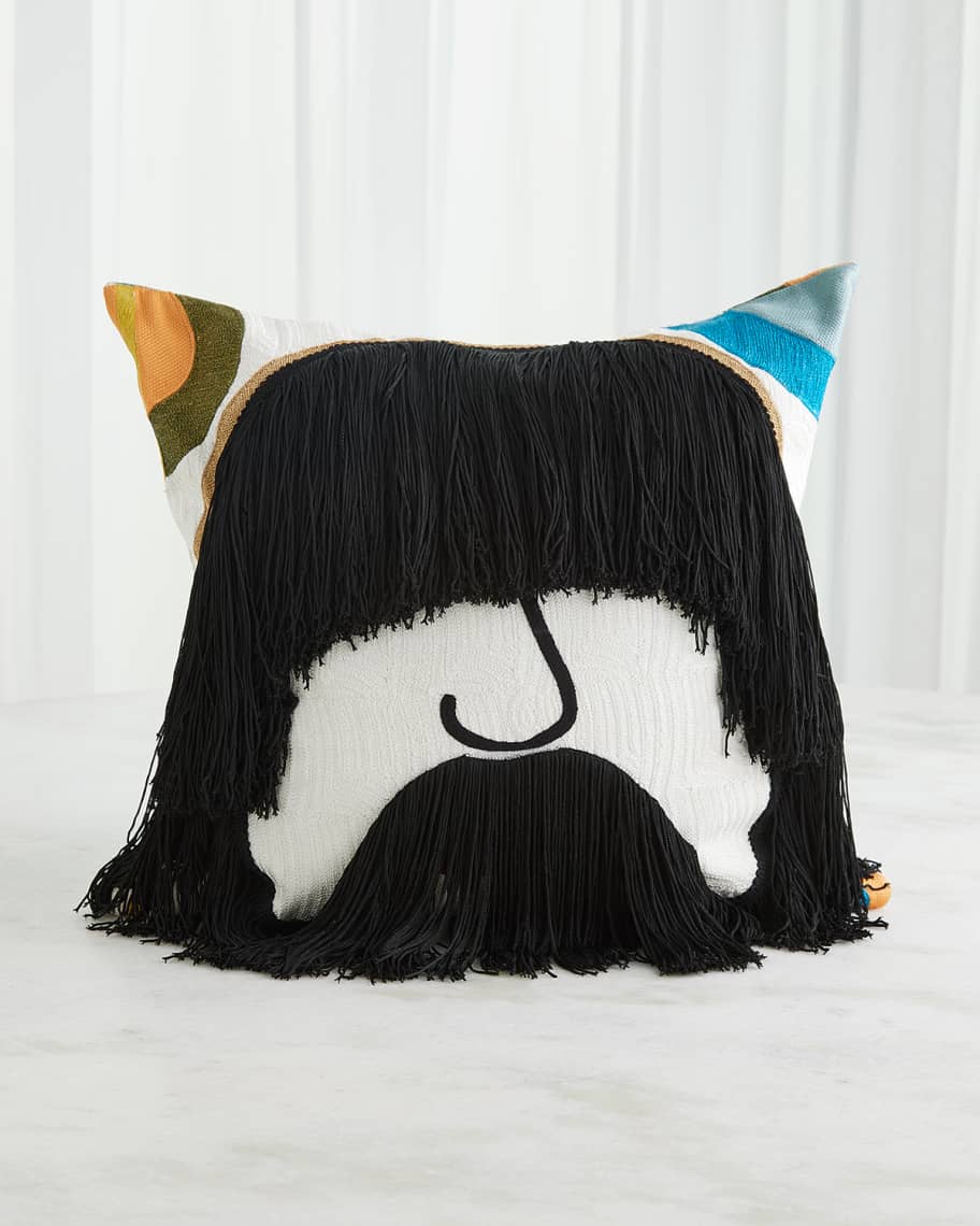 Image 1 of 5: Jag Fringe Pillow, 20" Square
