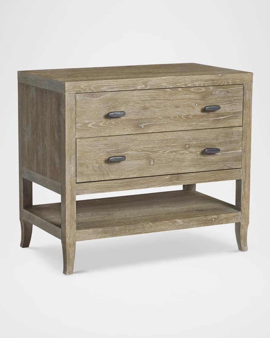 Image 1 of 7: Tribeca 2-Drawer Large Nightstand