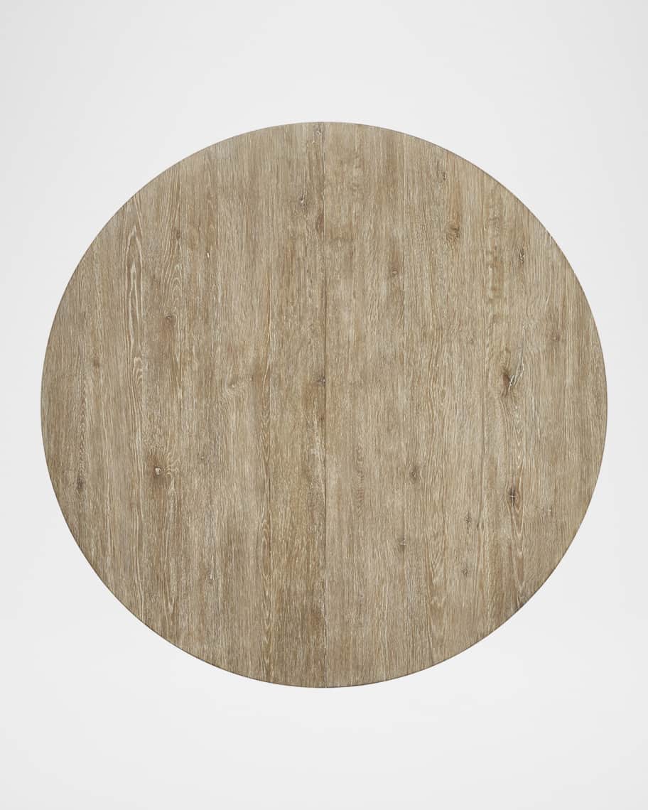 Image 3 of 6: Tribeca 60" Round Dining Table with 1 Leaf