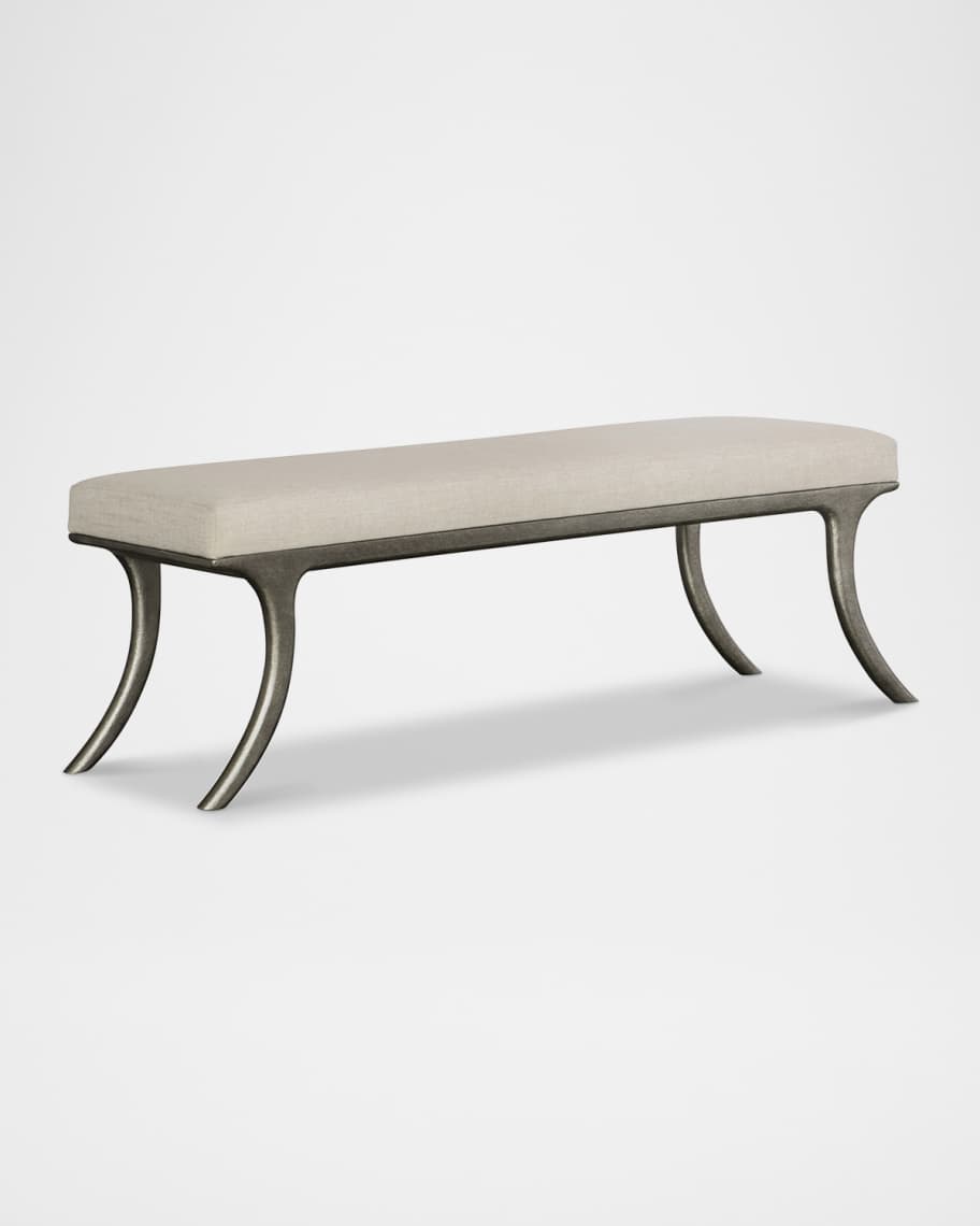 Image 1 of 6: Tribeca Upholstered Bench, 56"