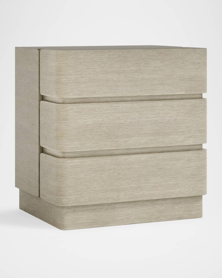 Image 2 of 3: Arcadia 3-Drawer Nightstand