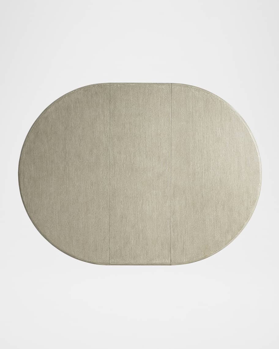 Image 3 of 4: Arcadia 60" Round Dining Table with Leaf