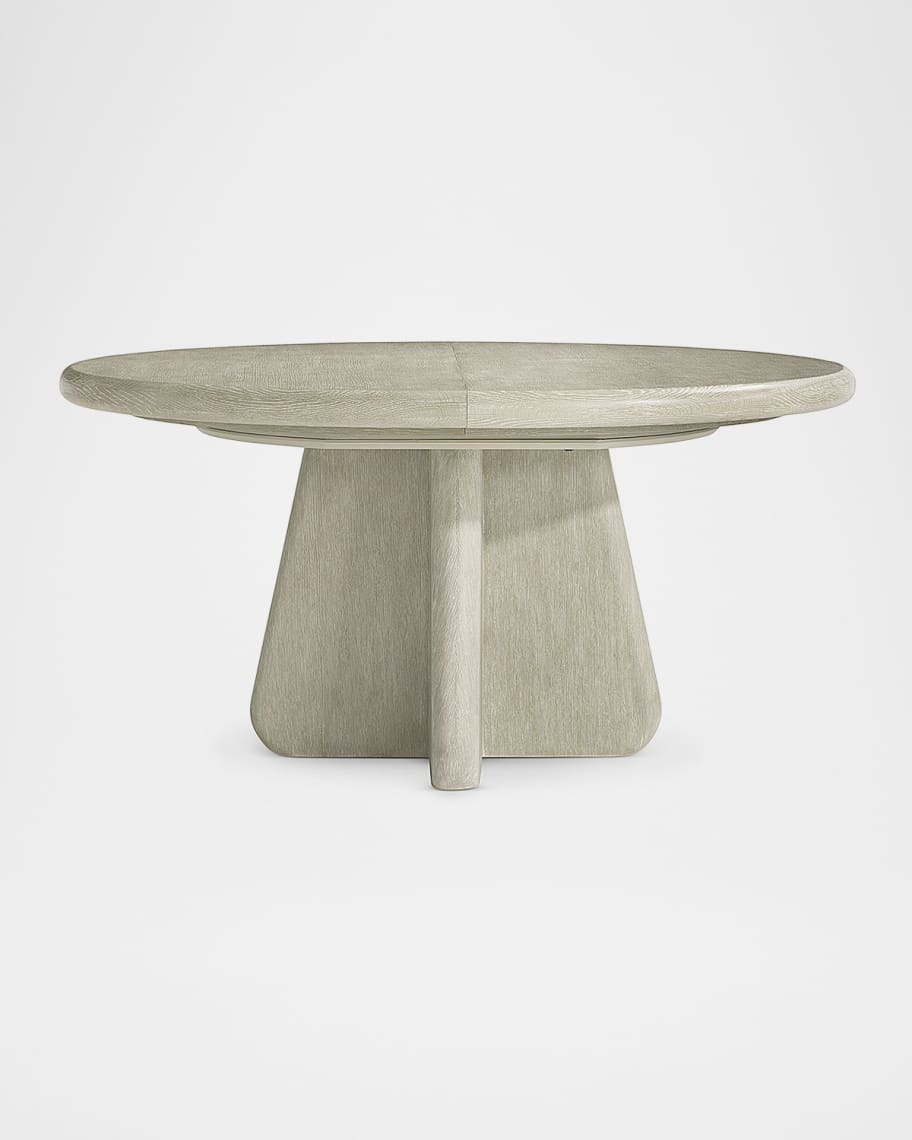 Image 1 of 4: Arcadia 60" Round Dining Table with Leaf