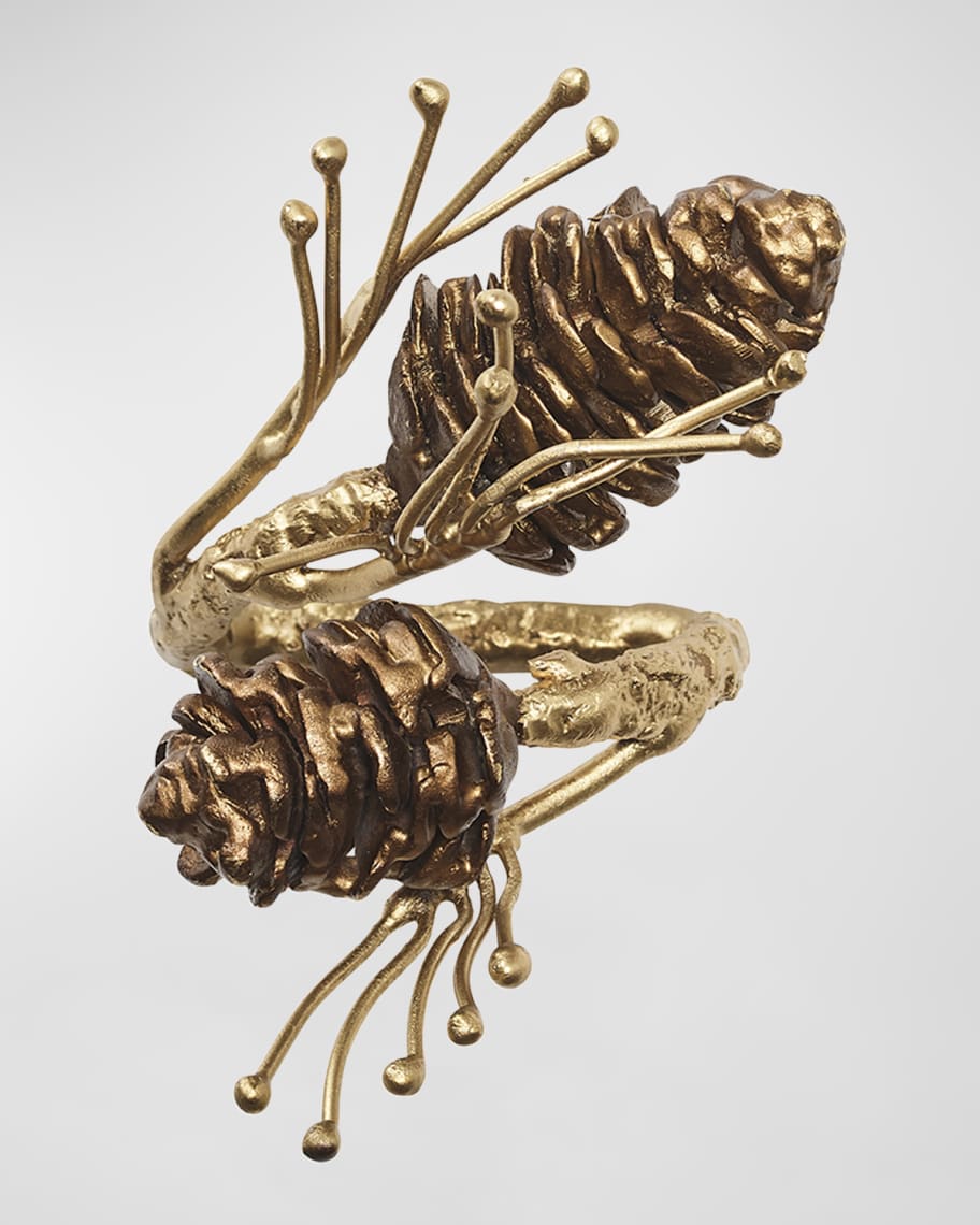 Gilded Pine Napkin Ring