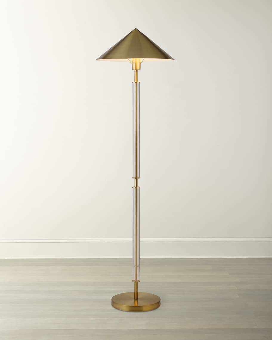 Small brass floor lamp cheap