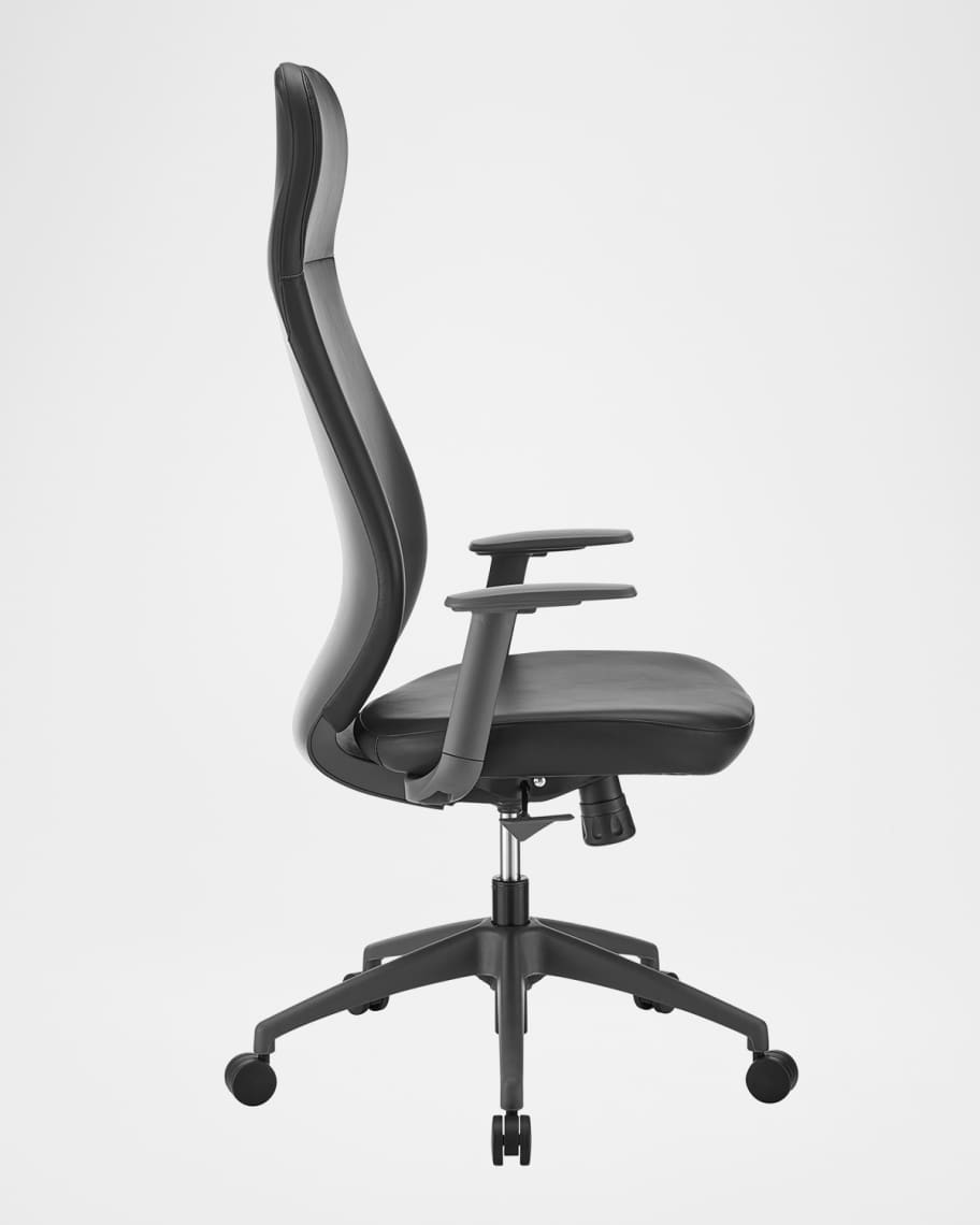 Image 3 of 7: Filip Vegan Leather High-Back Office Chair
