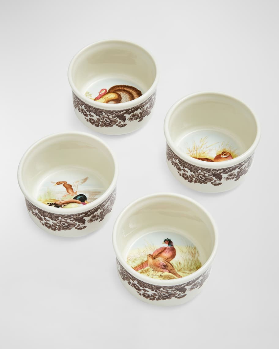 Image 1 of 2: Woodland Christmas Ramekins, Set of 4