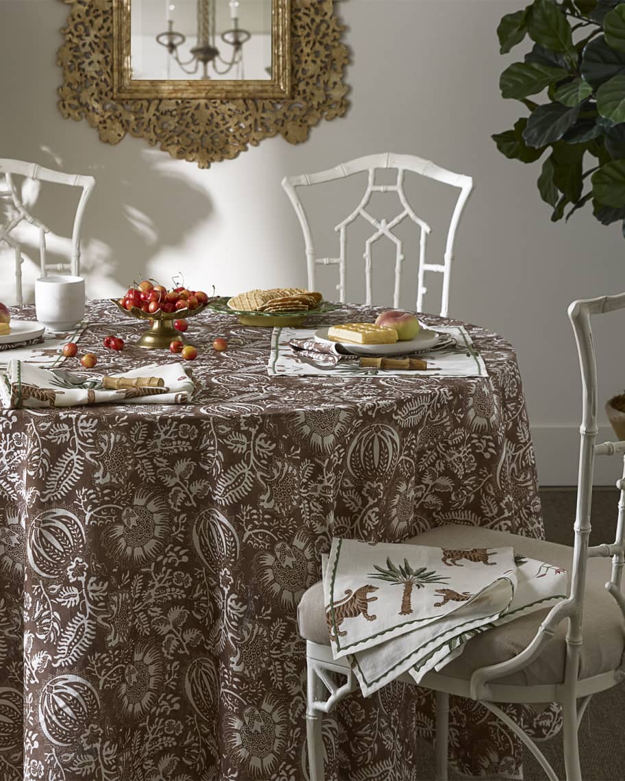 Image 2 of 2: Granada Tablecloth, 90" Round