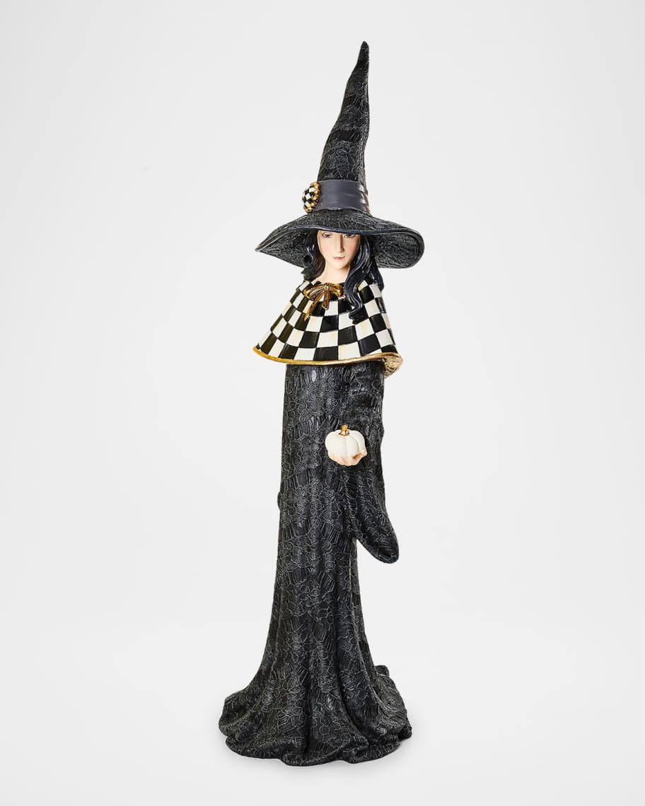 MacKenzieChilds Haunted House Witch Halloween Figurine Horchow