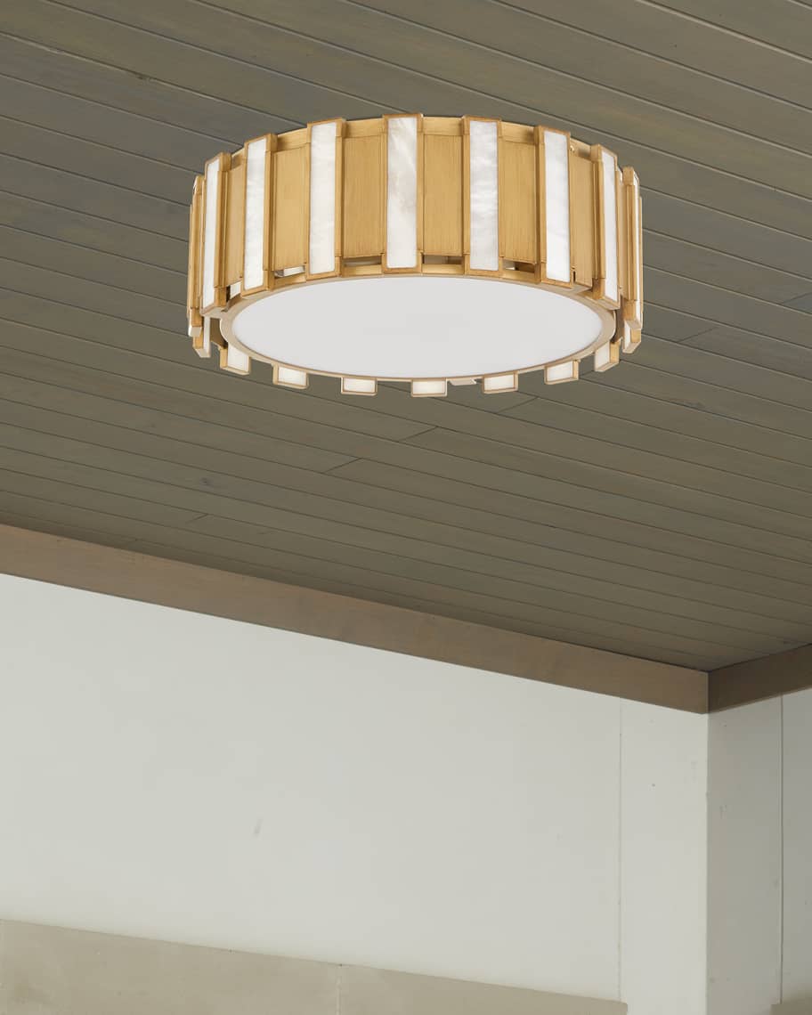 Image 3 of 3: Volterra 18" 4-Light Flush Mount