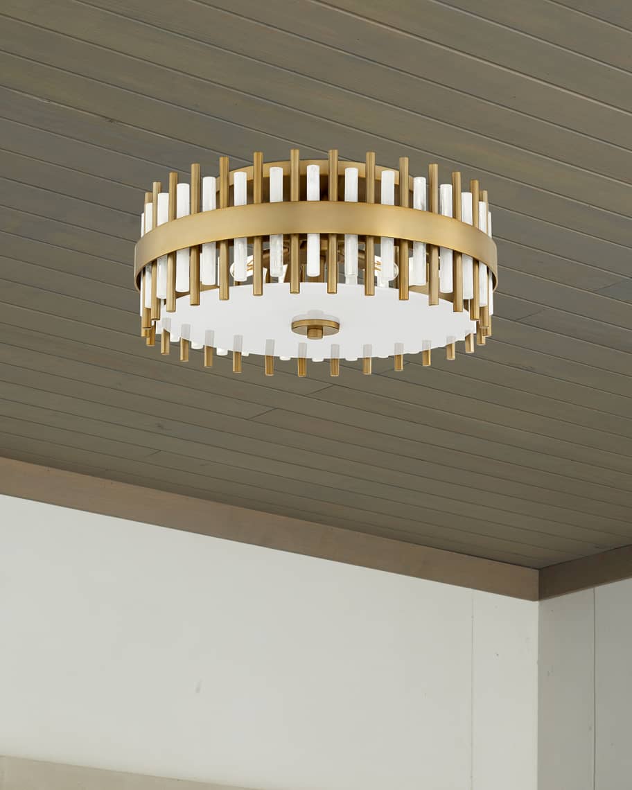 Image 3 of 3: Cassio 18" 4-Light Flush Mount