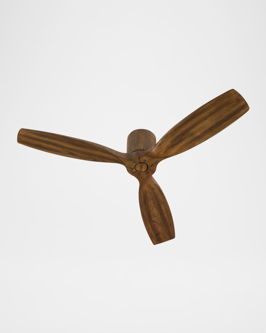 Image 3 of 3: Mistral 56" Flush Mount Ceiling Fan with Light Kit