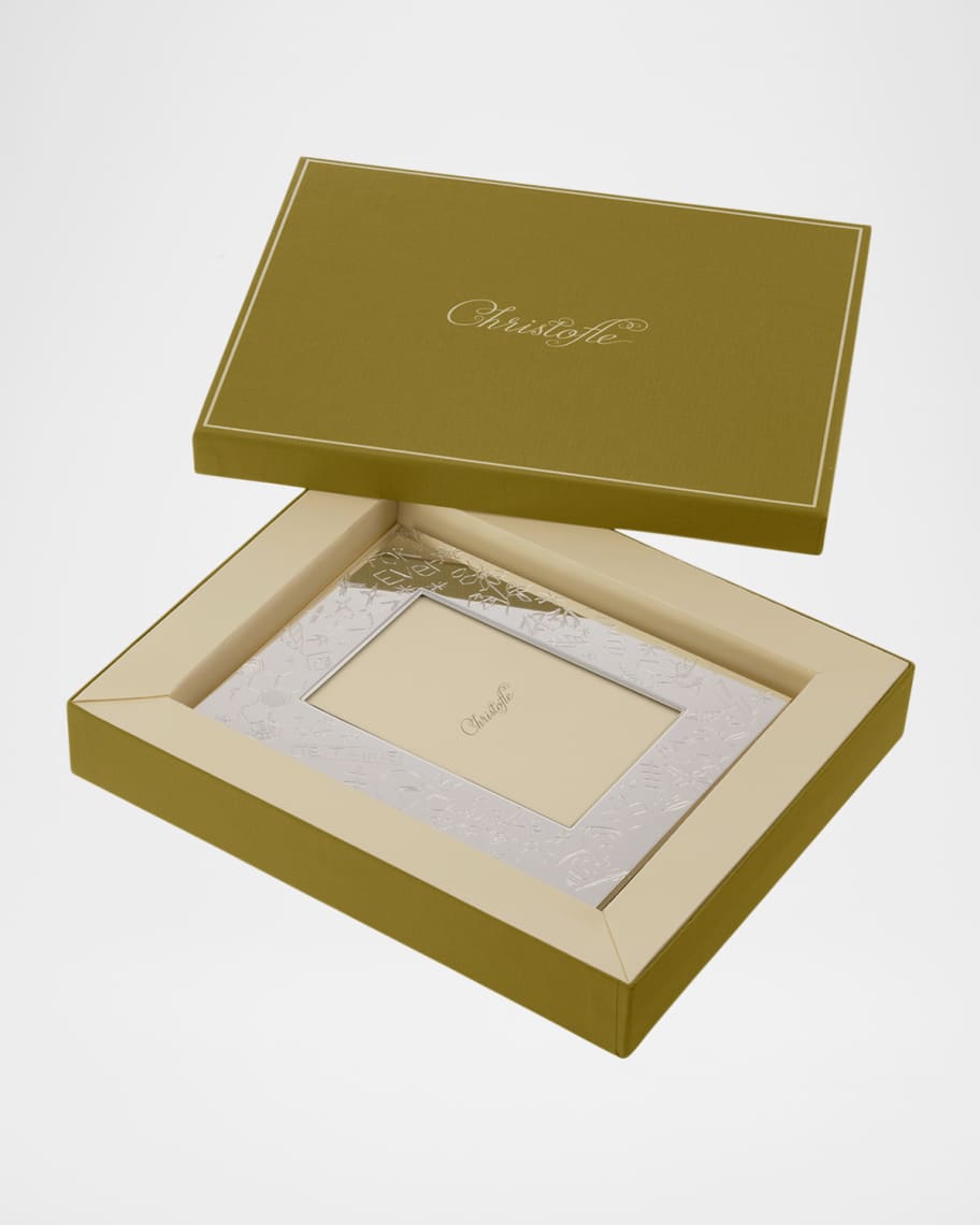 Image 2 of 2: Graffiti Silver-Plated Picture Frame, 4" x 6"