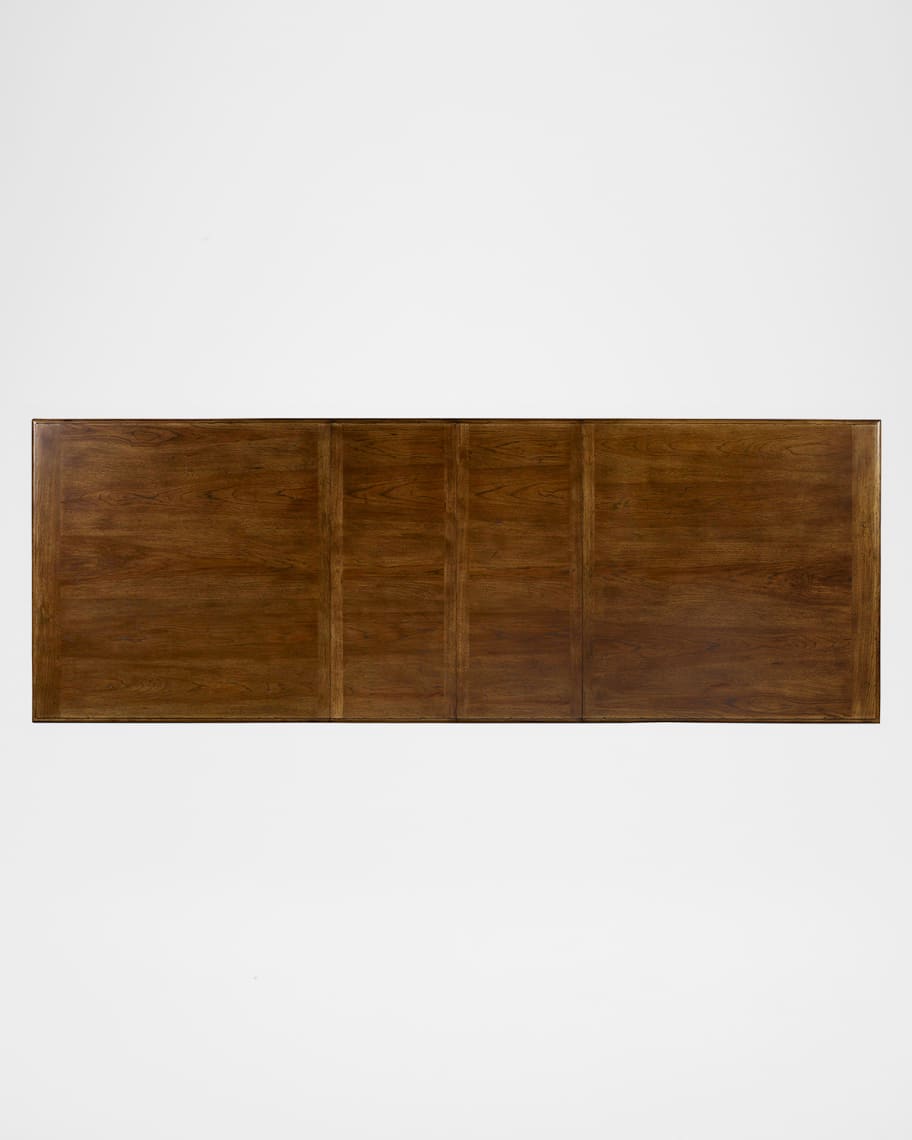 Image 3 of 5: Archivist 86" Trestle Table with Leaves