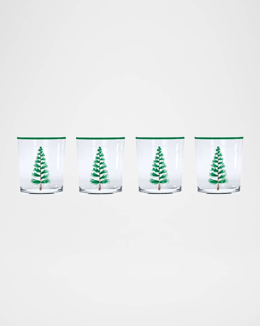 Image 1 of 2: Woodland Trees Suite Double Old Fashion Glasses, Set of 4 
