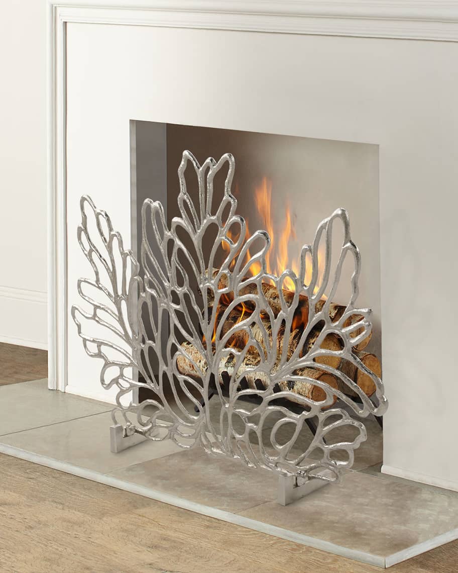 Image 3 of 3: Botanical Fire Screen