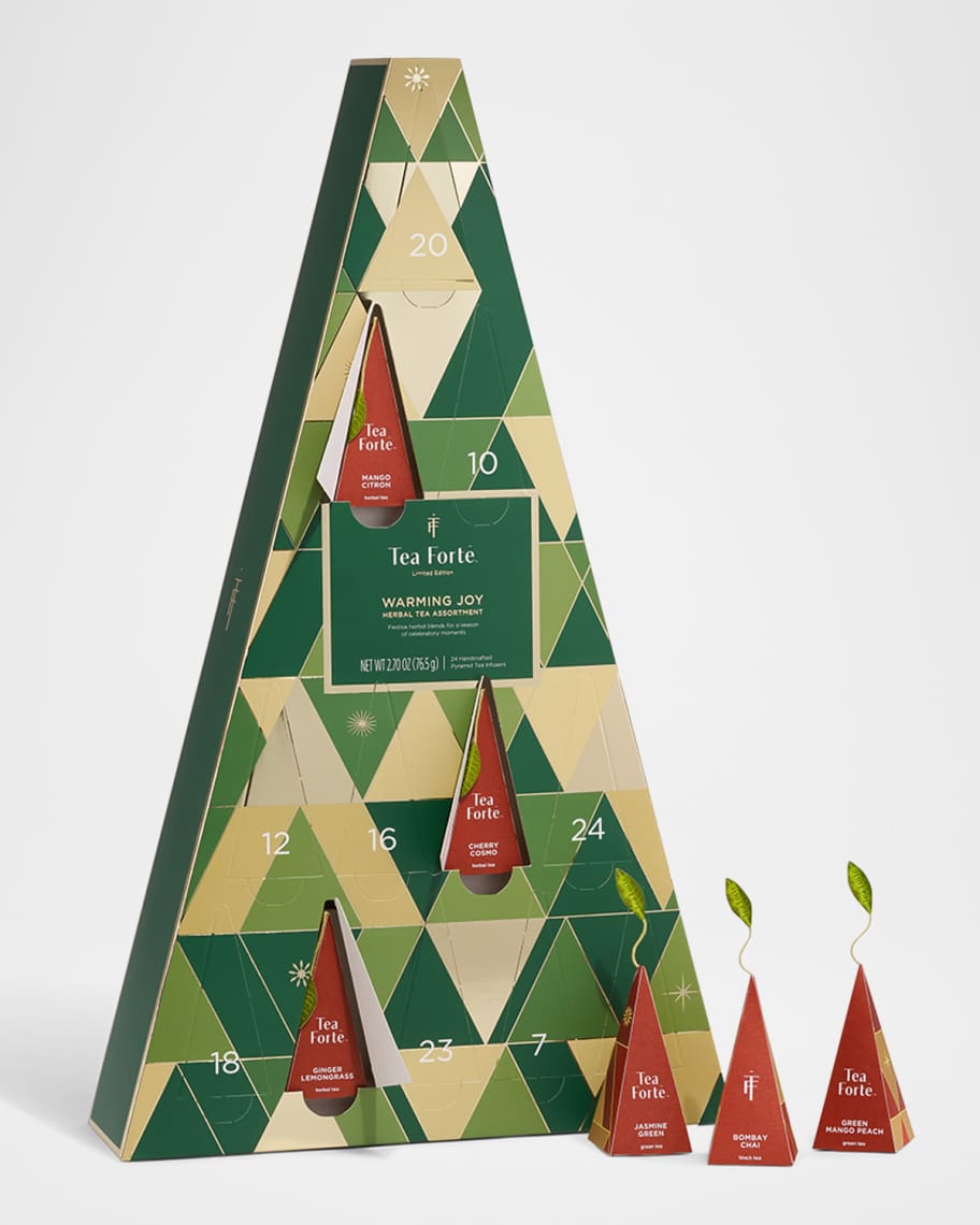 Tea Forte Warming Joy Limited Edition Herbal Tea Advent Calendar Horchow