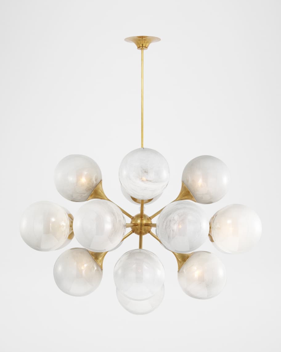 Image 1 of 1: Cristol 40" 17-Light Chandelier by AERIN
