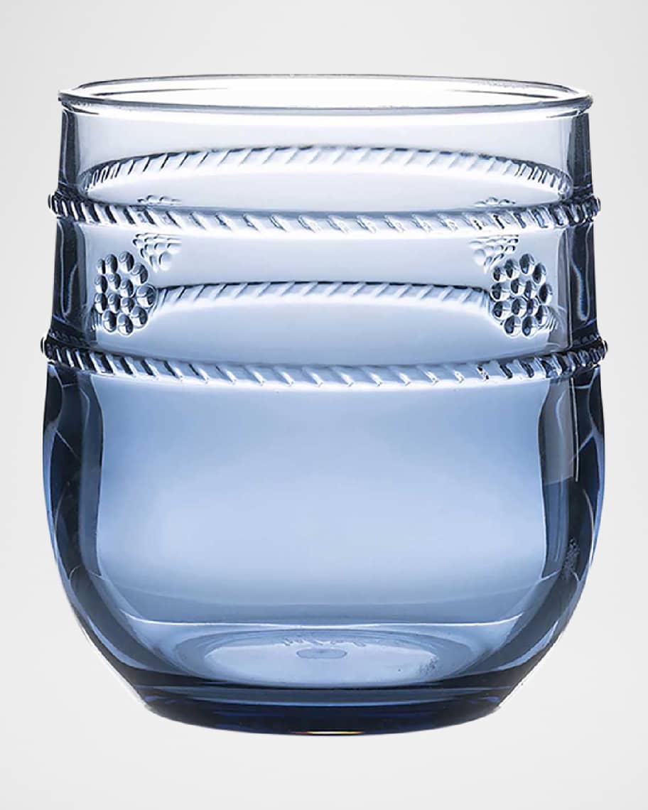 Image 2 of 3: Isabella Acrylic Small Blue Tumblers, Set of 4