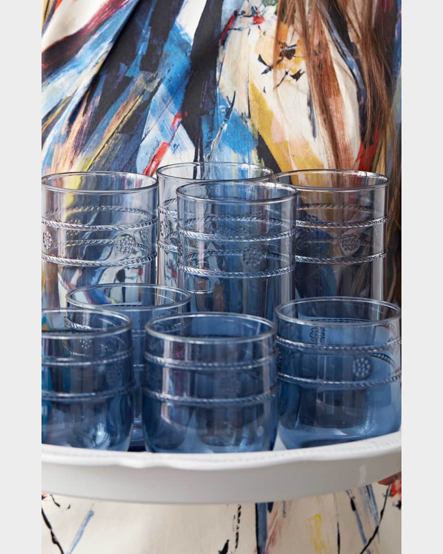 Image 3 of 3: Isabella Acrylic Small Blue Tumblers, Set of 4
