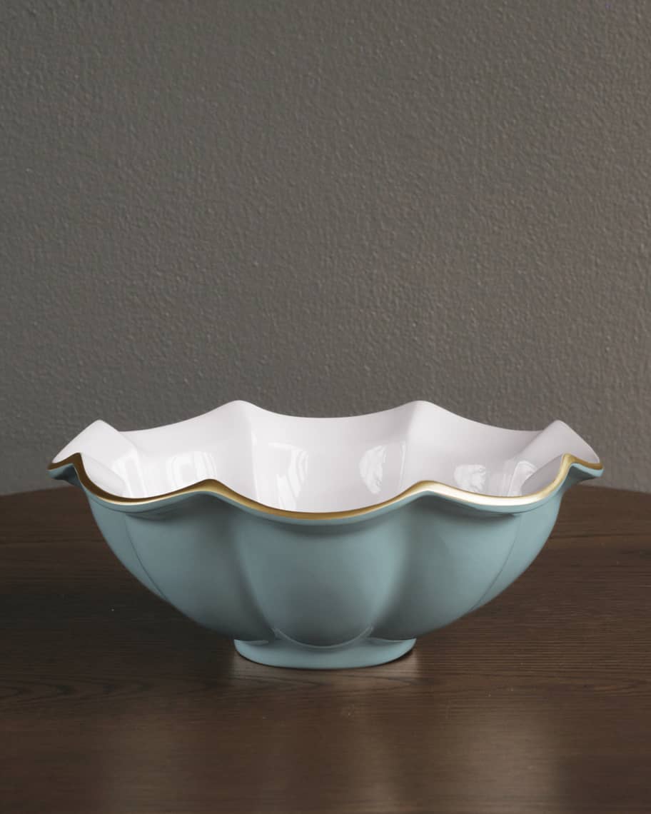 Encanto Devon Medium Bowl, Cream & White