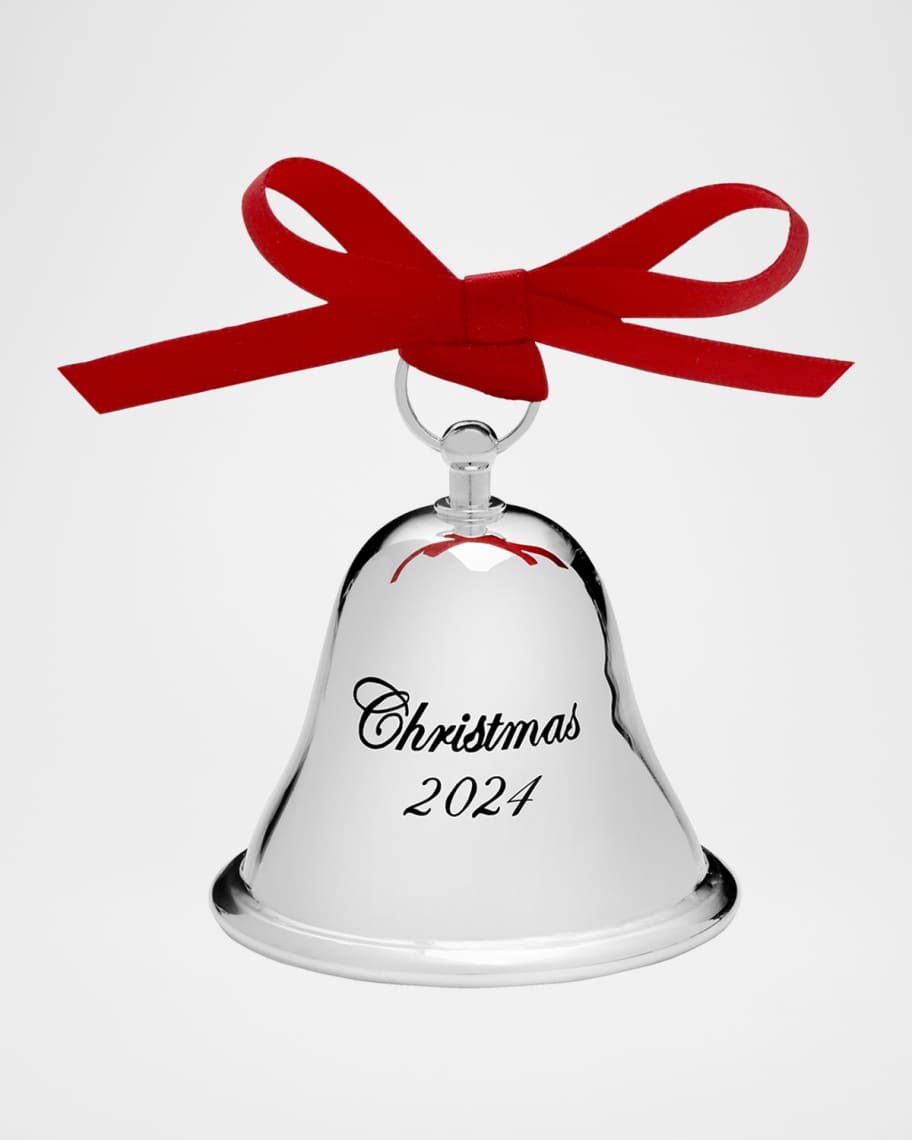 Gorham 2024 Sterling Silver Christmas Bell Ornament 5th Edition Horchow