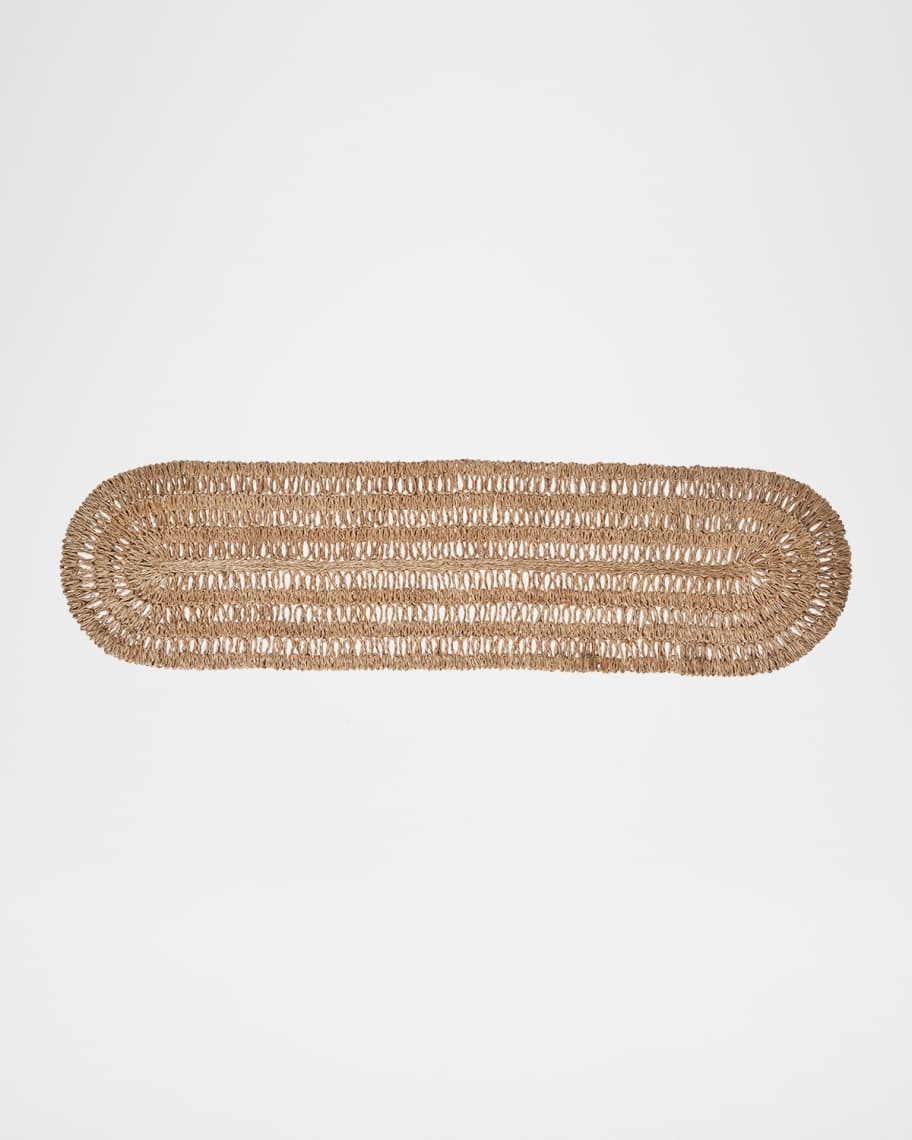 Image 2 of 2: Straw Loop Table Runner, 16" x 60"