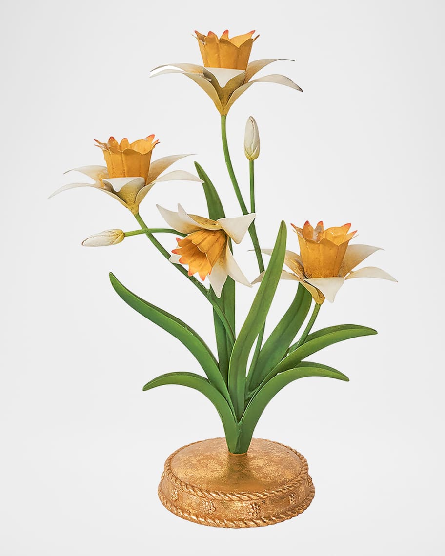 Image 3 of 6: Meadow Walk Iris 14" Centerpiece Candelabra