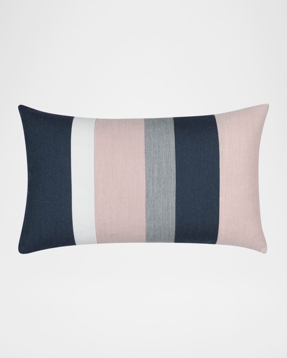 Image 1 of 3: Rose Quartz Indoor/Outdoor Lumbar Pillow, 12" x 20"