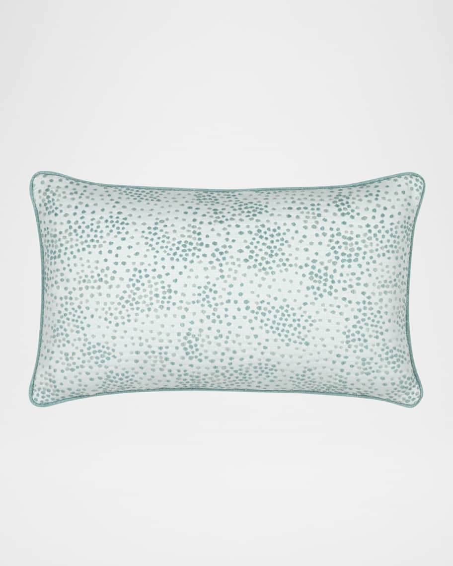 Image 1 of 4: Speckle Surf Indoor/Outdoor Lumbar Pillow, 12" x 20"